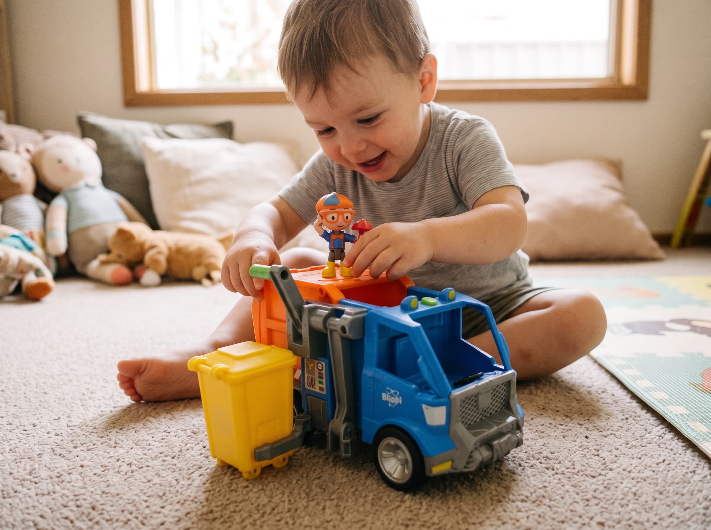 Pre-loved Blippi Talking Recycling Truck with Blippi Figure