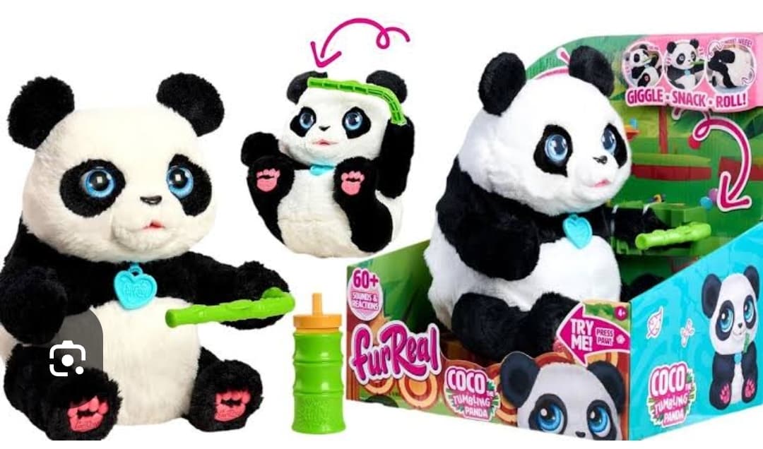 Pre-loved furReal Coco the Tumbling Panda – Interactive Plush with 60+ Sounds & Reactions